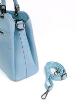 Женская Сумка из Натуральной Кожи Премиум-класса – Синяя, Вместительная, с Плечевым Ремнем