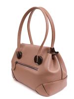 Açıq Çəhrayı Rəngli Premium Təbii Dəri Qadın Çiyin Çantası