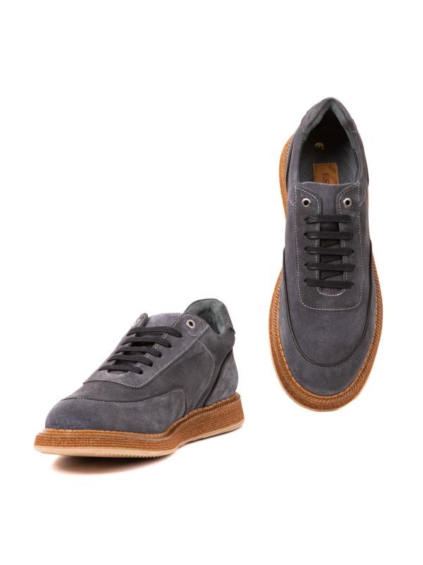 Natural Leather Suede Casual Men's Shoe Sneaker