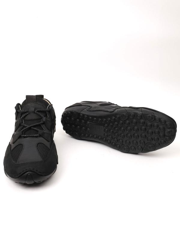 Genuine Leather Men's Lace-up Sneaker