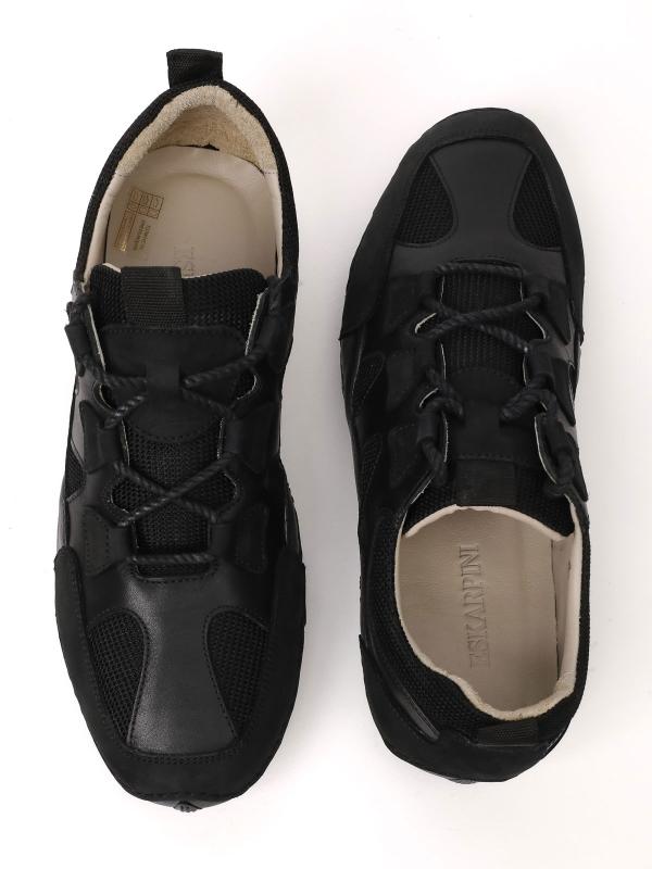Genuine Leather Men's Lace-up Sneaker