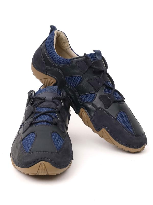 Genuine Leather Men's Lace-up Sneaker