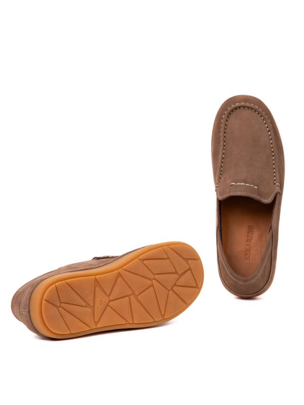 Men's Genuine Suede Slip-On Moccasins