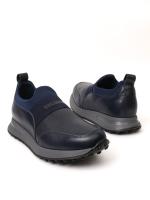 Indigo Suede and Leather Detailed Men's Sneaker