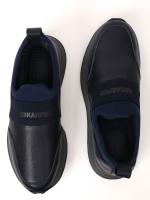 Indigo Suede and Leather Detailed Men's Sneaker