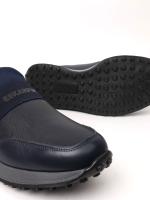 Indigo Suede and Leather Detailed Men's Sneaker