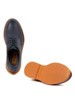Men's Floater Leather Classic Shoes - Contrast Sole