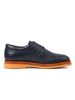 Men's Floater Leather Classic Shoes - Contrast Sole