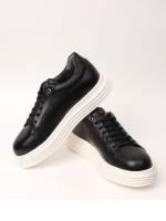 Men's Natural Leather Platform Sole Shoes