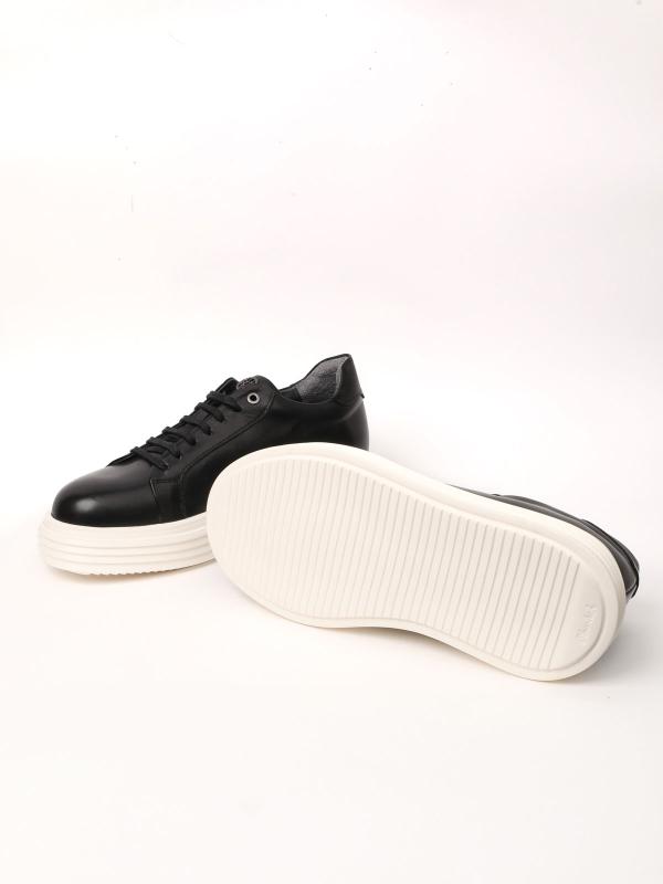 Men's Natural Leather Platform Sole Shoes