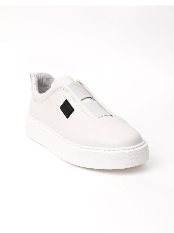 Men's Genuine Leather Slip-On Sneaker - Eskarpini "Urban" Model