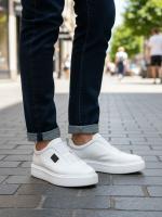 Men's Genuine Leather Slip-On Sneaker - Eskarpini "Urban" Model