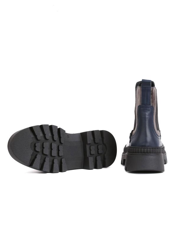 Genuine Leather – Silver Detailed Platform Women's Boots