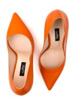 Orange Natural Patent Leather Stiletto – 10 cm