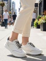 Elastic Laced and Metal Detailed Comfort Women's Shoes