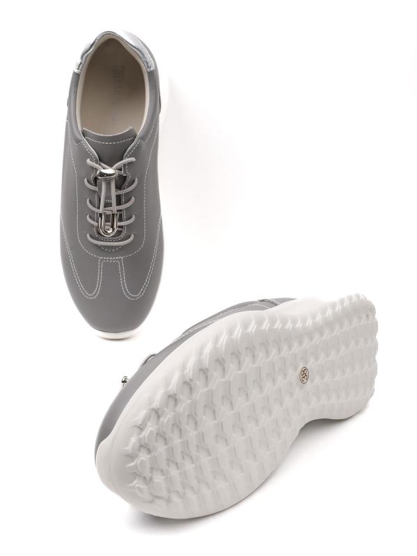 Elastic Laced and Metal Detailed Comfort Women's Shoes