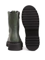 Zeytin Yeşili Hakiki Deri Kadın Botu