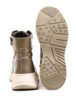 Natural Leather and Nubuck Combination – Sporty Women's Boots