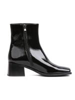 Eskarpini Black Patent Genuine Leather Women's Boots