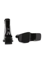 Eskarpini Black Patent Genuine Leather Women's Boots