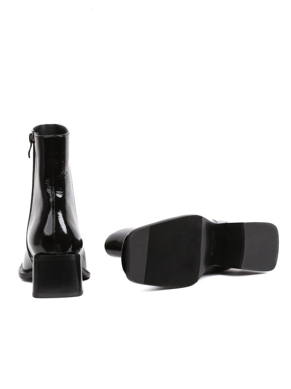 Eskarpini Black Patent Genuine Leather Women's Boots