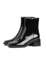 Eskarpini Black Patent Genuine Leather Women's Boots
