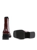 Eskarpini Brown Patent Genuine Leather Women's Boots