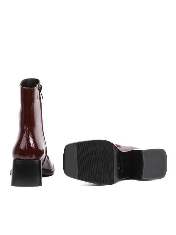 Eskarpini Brown Patent Genuine Leather Women's Boots