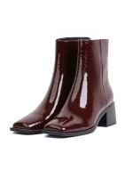 Eskarpini Brown Patent Genuine Leather Women's Boots