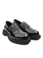 Women's Genuine Leather Loafer - Patent Black