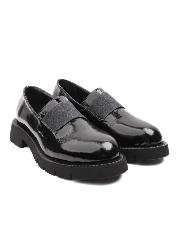 Women's Genuine Leather Loafer - Patent Black