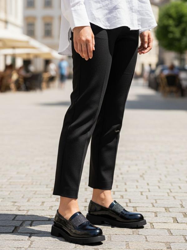 Women's Genuine Leather Loafer - Patent Black