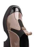 Women's Genuine Patent Leather Platform Loafers