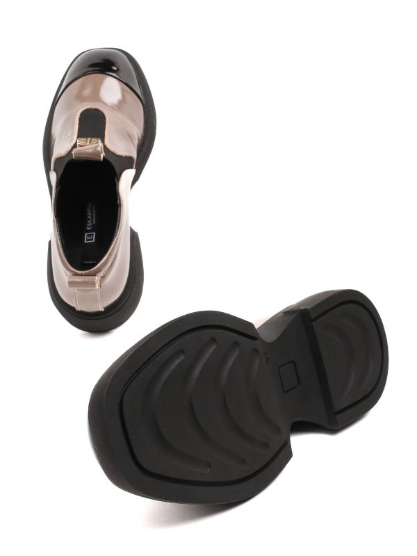 Women's Genuine Patent Leather Platform Loafers