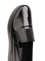 Genuine Patent Leather Black Platform Slip-on