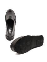Genuine Patent Leather Black Platform Slip-on