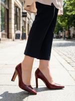 Natural Leather High Heel Women's Shoes – 10 cm