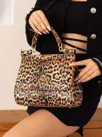 Leopar Desen Omuz Çantası