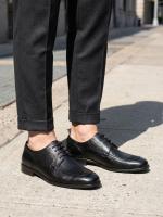 Təbii Dəri Qara Klassik İpli Kişi Ayaqqabısı – Comfort Seriya