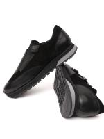 Qara Dəri Cüt Kəmərli (Monk Strap) Sneaker