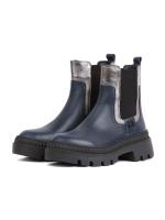 Genuine Leather – Silver Detailed Platform Women's Boots