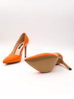 Orange Natural Patent Leather Stiletto – 10 cm