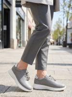 Elastic Laced and Metal Detailed Comfort Women's Shoes